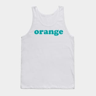 Orange (Teal) Tank Top